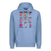 Colony Blue god says i am valentine's day Premium Hoodie - MaliasSmallBusiness