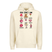 Sandshell god says i am valentine's day Premium Hoodie - MaliasSmallBusiness