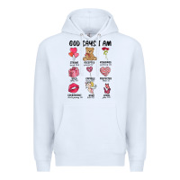 White god says i am valentine's day Premium Hoodie - MaliasSmallBusiness