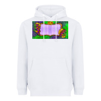 White custom halloween lightning bolt license plate Heavyweight Hoodie - BundleAndBundleShop