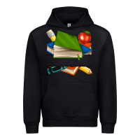 Black custom teacher books Urban Hoodie - NancyCooperArtShop