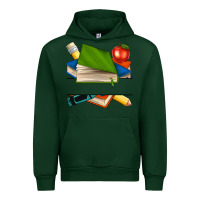 Forest Green custom teacher books Urban Hoodie - NancyCooperArtShop