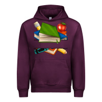Mauve Wine custom teacher books Urban Hoodie - NancyCooperArtShop