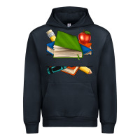 Navy custom teacher books Urban Hoodie - NancyCooperArtShop