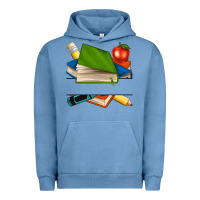 Pigment Pebble Blue custom teacher books Urban Hoodie - NancyCooperArtShop