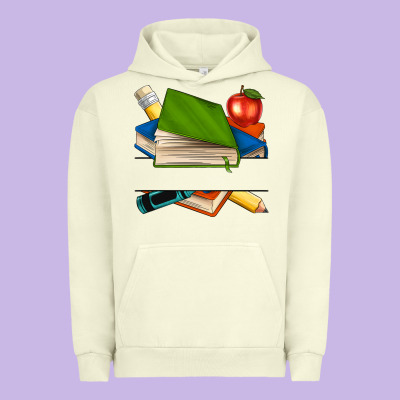 Custom Teacher Books Urban Hoodie Designed By Nancycooperartshop