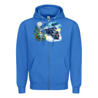 True Royal polar express winter Zipper Hoodie - FaDigitalArtStudio