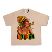 Burro Juneteenth freedom afro woman Urban Heavy Tee - RanaPortraitStore