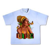 Grape Ice Juneteenth freedom afro woman Urban Heavy Tee - RanaPortraitStore
