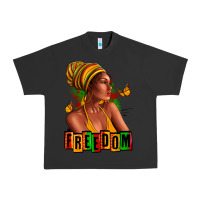 Pigment Black Juneteenth freedom afro woman Urban Heavy Tee - RanaPortraitStore