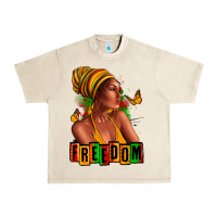 Sandshell Juneteenth freedom afro woman Urban Heavy Tee - RanaPortraitStore