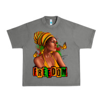 Tornado Juneteenth freedom afro woman Urban Heavy Tee - RanaPortraitStore