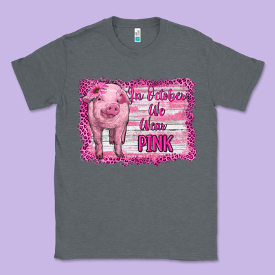 In October We Wear Pink Pig Classic Tee Designed By Ranaportraitstore
