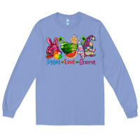 Colony Blue peace love gnome summer Long Sleeve Tee - texasbilliewilder