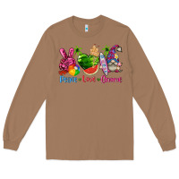 Toasted Coconut peace love gnome summer Long Sleeve Tee - texasbilliewilder