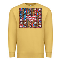 Antique Gold western usa flag heart and stars tumbler Premium Sweatshirt - Artiststas