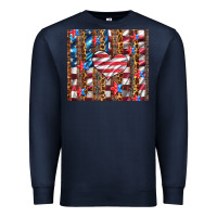 Western Usa Flag Heart And Stars Tumbler Premium Sweatshirt | Teevron