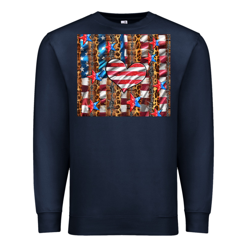 Western Usa Flag Heart And Stars Tumbler Premium Sweatshirt by Artiststas | Teevron