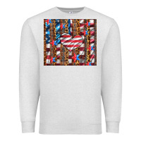 Oatmeal Heather western usa flag heart and stars tumbler Premium Sweatshirt - Artiststas