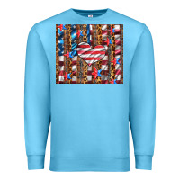 Ocean Blue western usa flag heart and stars tumbler Premium Sweatshirt - Artiststas