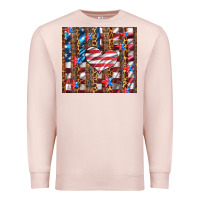 Pale Pink western usa flag heart and stars tumbler Premium Sweatshirt - Artiststas
