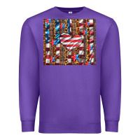Purple western usa flag heart and stars tumbler Premium Sweatshirt - Artiststas