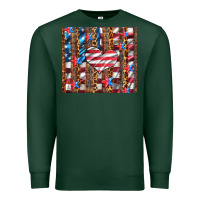 Sports Green western usa flag heart and stars tumbler Premium Sweatshirt - Artiststas