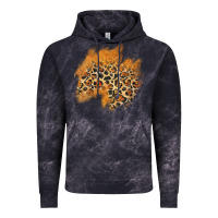 Cloud Black leopard glitter patch Vintage Hoodie - AdoDesignShop
