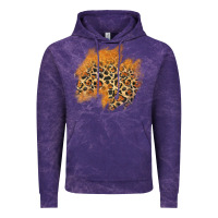 Cloud Purple leopard glitter patch Vintage Hoodie - AdoDesignShop