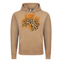 Vintage Coffee leopard glitter patch Vintage Hoodie - AdoDesignShop