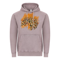 Leopard Glitter Patch Vintage Hoodie | Teevron