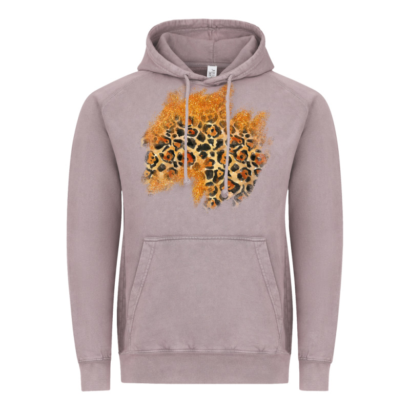 Leopard Glitter Patch Vintage Hoodie by AdoDesignShop | Teevron