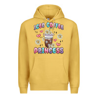 Antique Gold iced coffee princess Premium Hoodie - MaliasSmallBusiness