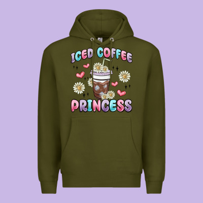 Iced Coffee Princess Premium Hoodie Designed By Maliassmallbusiness
