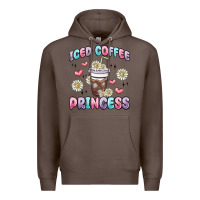 Coffee iced coffee princess Premium Hoodie - MaliasSmallBusiness