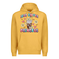 Mustard iced coffee princess Premium Hoodie - MaliasSmallBusiness
