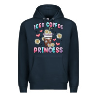Navy iced coffee princess Premium Hoodie - MaliasSmallBusiness