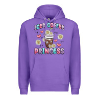 Purple iced coffee princess Premium Hoodie - MaliasSmallBusiness