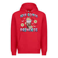 Red iced coffee princess Premium Hoodie - MaliasSmallBusiness