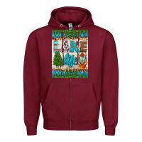 Burgundy lake life air freshener Zipper Hoodie - HRA Design Shop