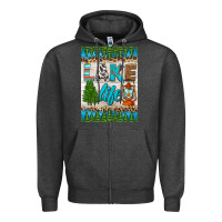 Charcoal Heather lake life air freshener Zipper Hoodie - HRA Design Shop