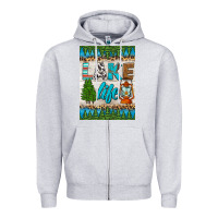 Heather Grey lake life air freshener Zipper Hoodie - HRA Design Shop
