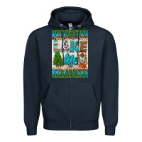 Navy lake life air freshener Zipper Hoodie - HRA Design Shop