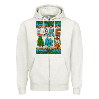 Oatmeal Heather lake life air freshener Zipper Hoodie - HRA Design Shop