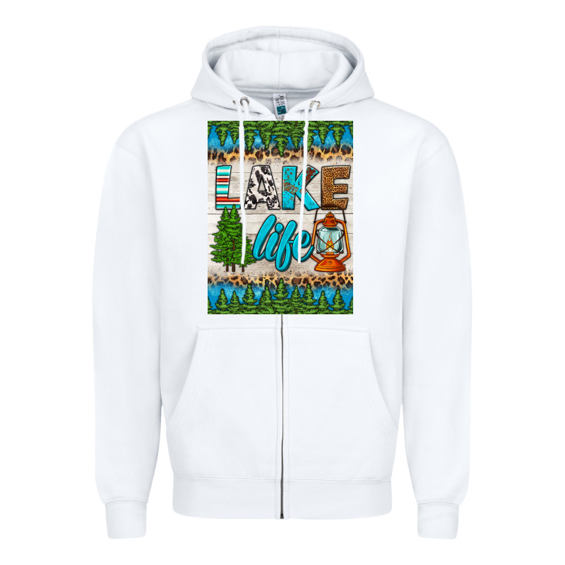 Lake Life Air Freshener Zipper Hoodie by HRA Design Shop | Teevron