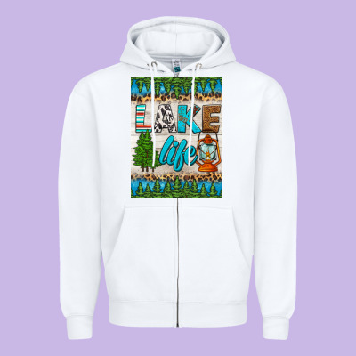 Lake Life Air Freshener Zipper Hoodie Designed By Hra Design Shop
