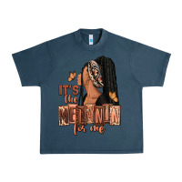 Midnight Navy It's the melanin for me Urban Heavy Tee - RanaPortraitStore