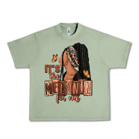 Oil Green It's the melanin for me Urban Heavy Tee - RanaPortraitStore