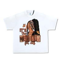 White It's the melanin for me Urban Heavy Tee - RanaPortraitStore