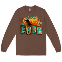 Chestnut wild and free cowgirl horse desert Long Sleeve Tee - Zillion Design Studio